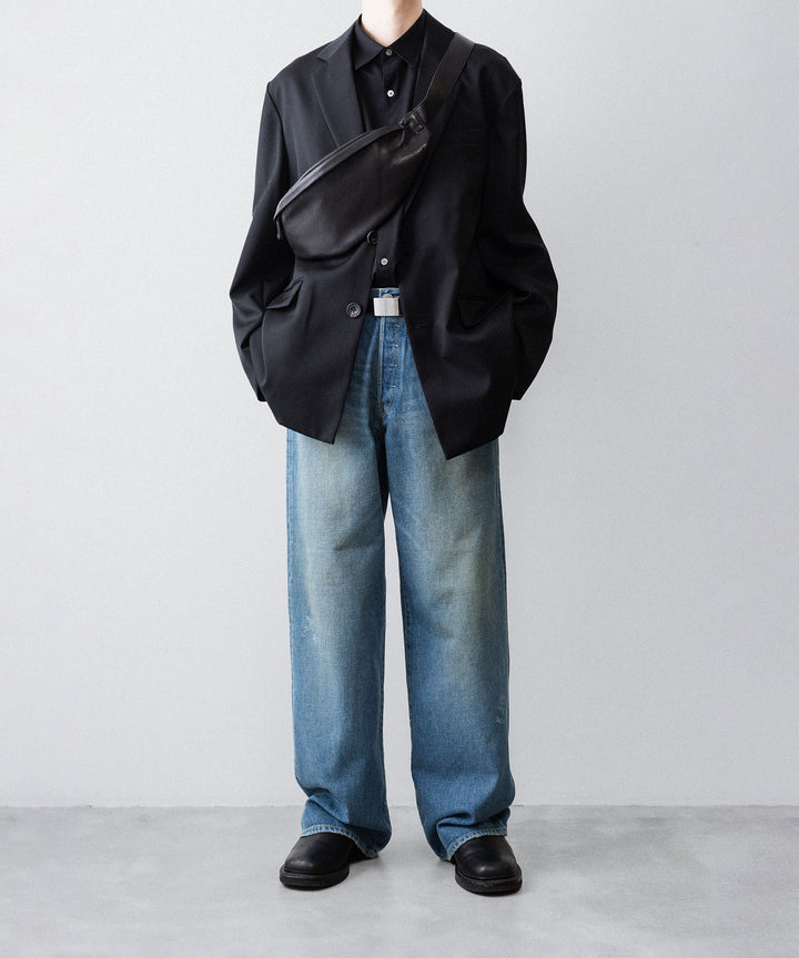 【ssstein】シュタイン 26ss LEATHER BELT ( PLAIN BUCKLE ) - BLACK sessionセッション福岡セレクトショップ 公式通販サイト