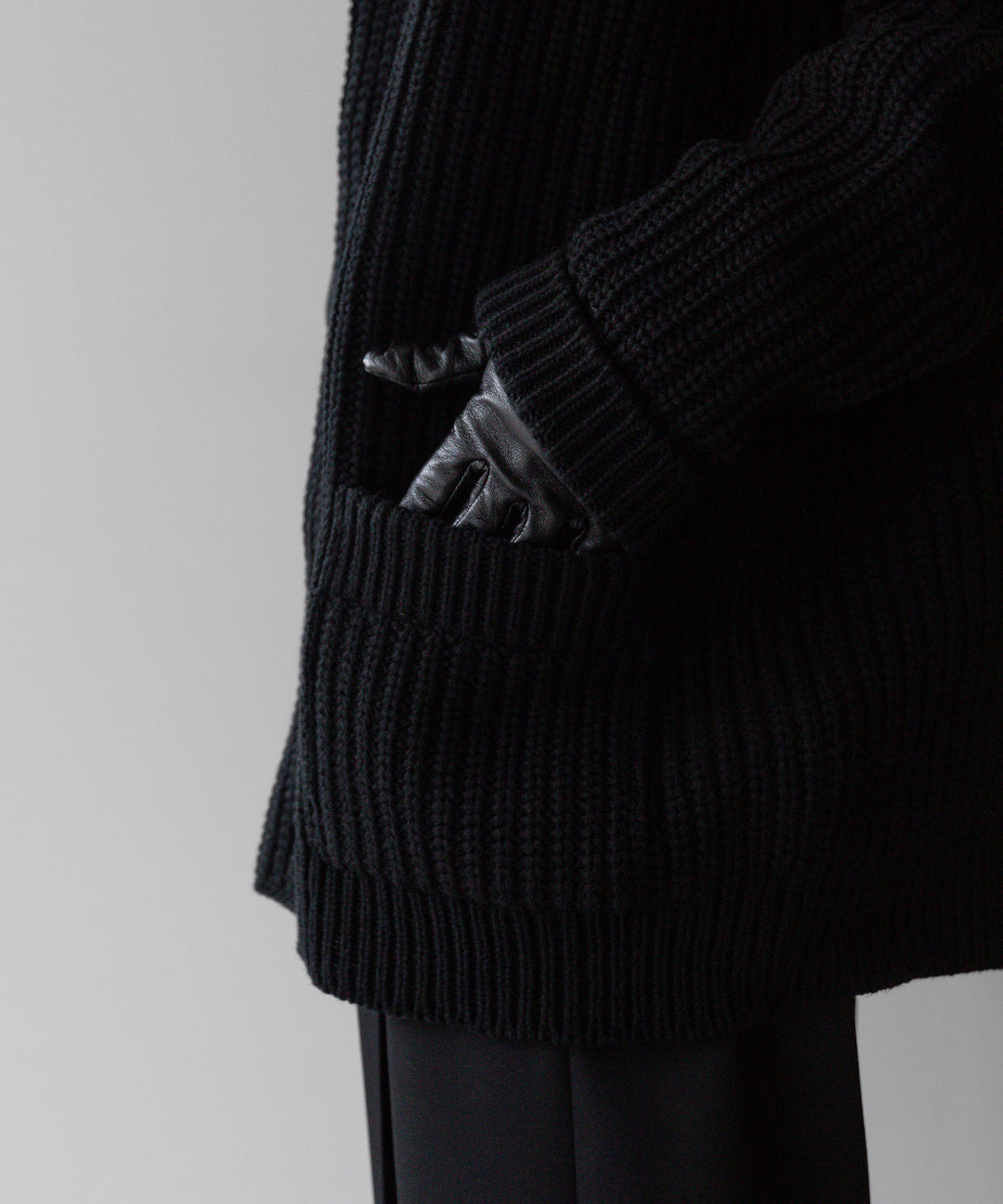【INTÉRIM】インテリムのHYPER BIG 30s 3GG HEAVY SHAWL COLLAR CARDIGAN - BLACK 公式通販サイトsession福岡セレクトショップ