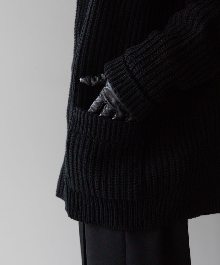 【INTÉRIM】インテリムのHYPER BIG 30s 3GG HEAVY SHAWL COLLAR CARDIGAN - BLACK 公式通販サイトsession福岡セレクトショップ