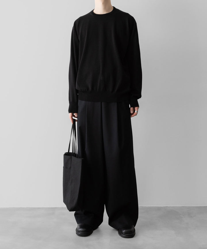 ssstein(シュタイン)のWOOL SILK KNIT TUCKED LS - BLACKの公式通販サイトsession福岡セレクトショップ
