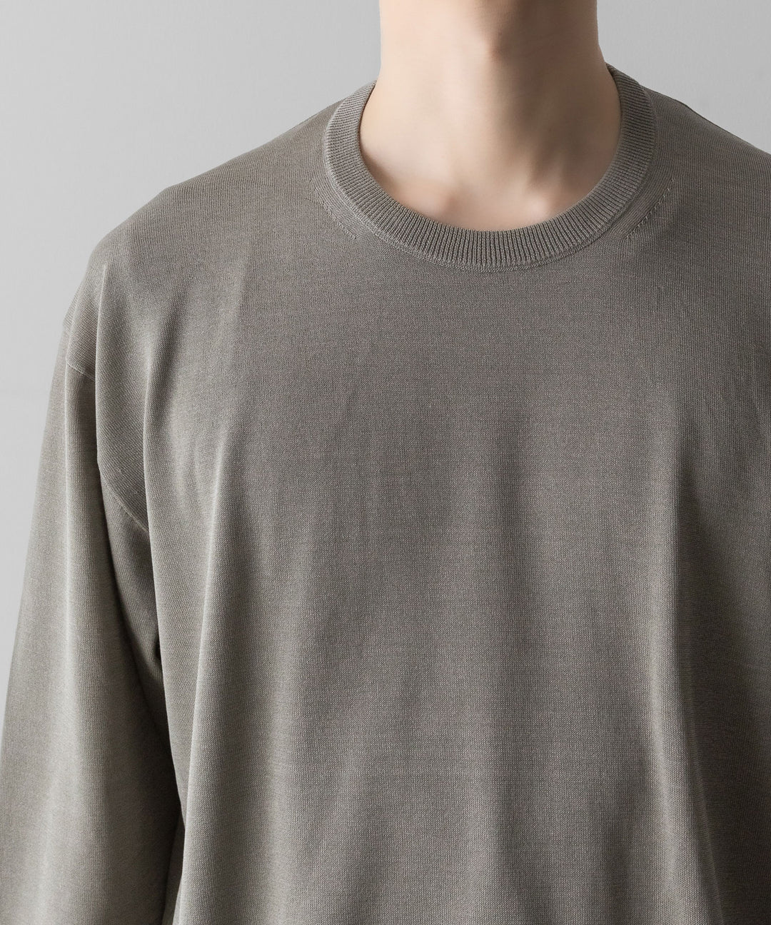 ssstein(シュタイン)のWOOL SILK KNIT TUCKED LS - GREIGEの公式通販サイトsession福岡セレクトショップ