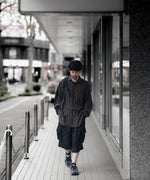 画像をギャラリービューアに読み込む, ssstein(シュタイン)のCUPRO TWILL OVERSIZED LS SHIRT - DARK BROWNの公式通販サイトsession福岡セレクトショップ
