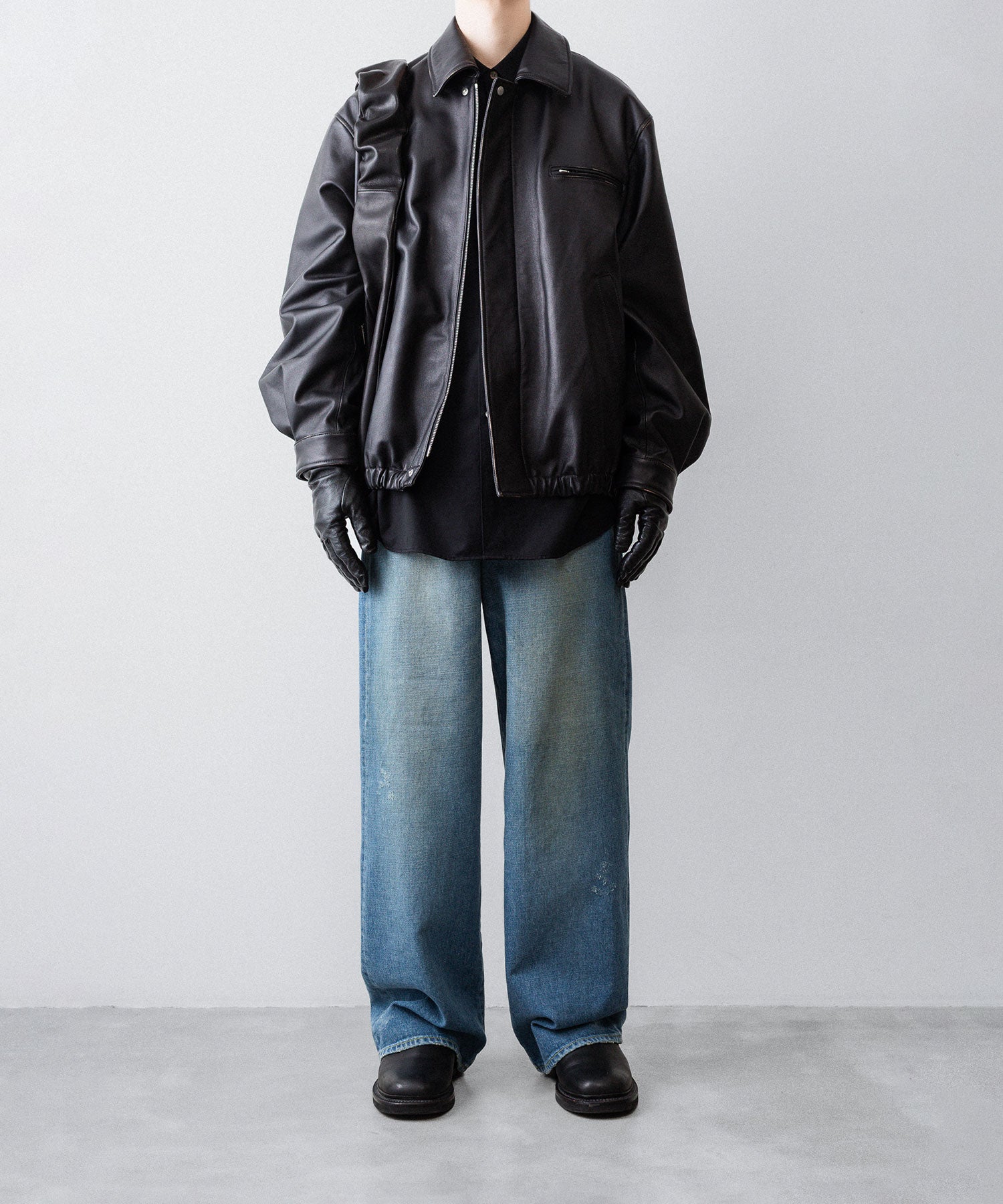 ssstein(シュタイン)のMOUTON COLLAR PADDED JACKET - BLACKの公式通販サイトsession福岡セレクトショップ