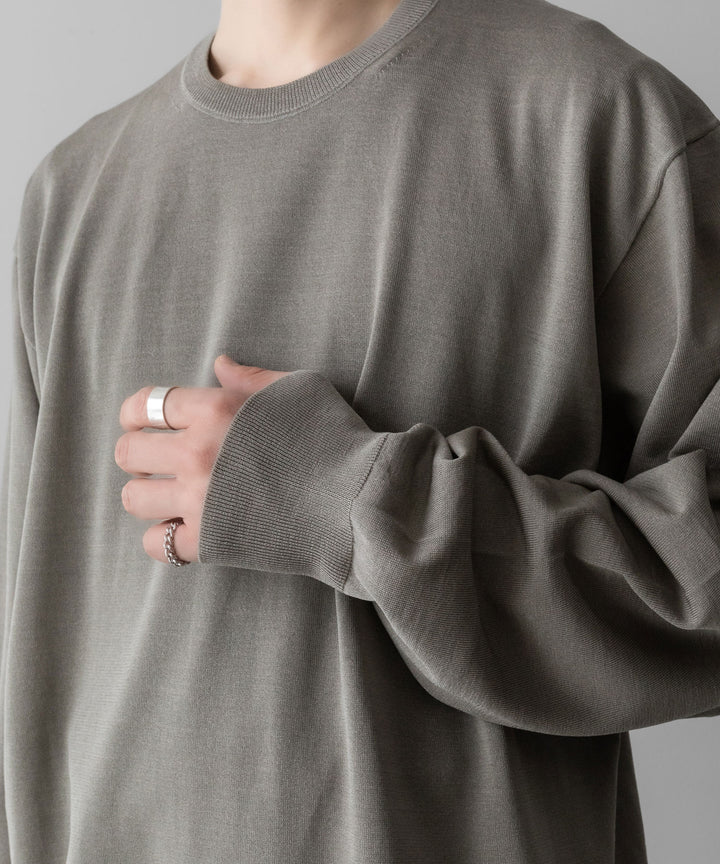 ssstein(シュタイン)のWOOL SILK KNIT TUCKED LS - GREIGEの公式通販サイトsession福岡セレクトショップ