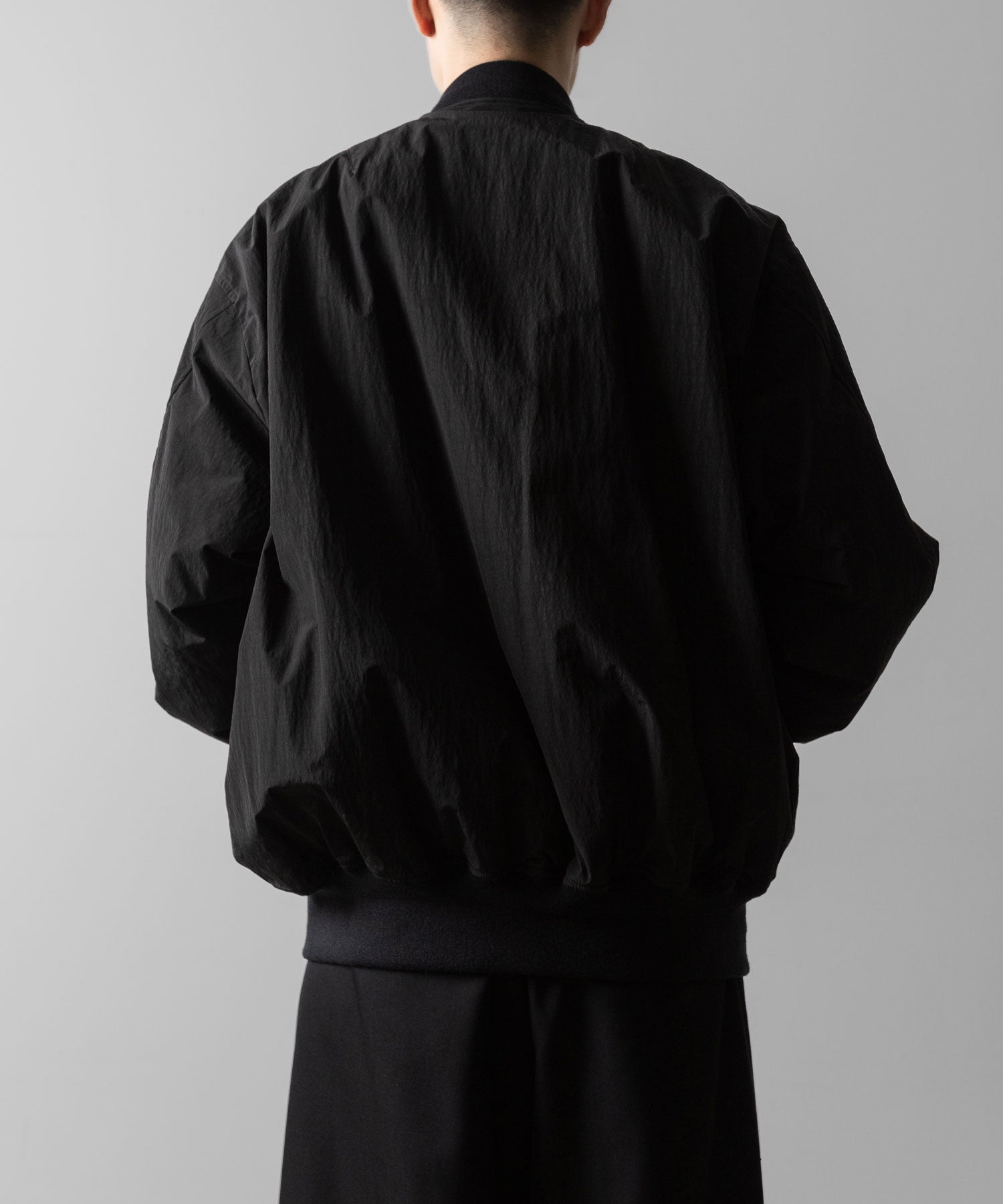 ssstein(シュタイン)のWINDPROOF NYLON OVERSIZED FLIGHT JACKET - BLACKの公式通販サイトsession福岡セレクトショップ