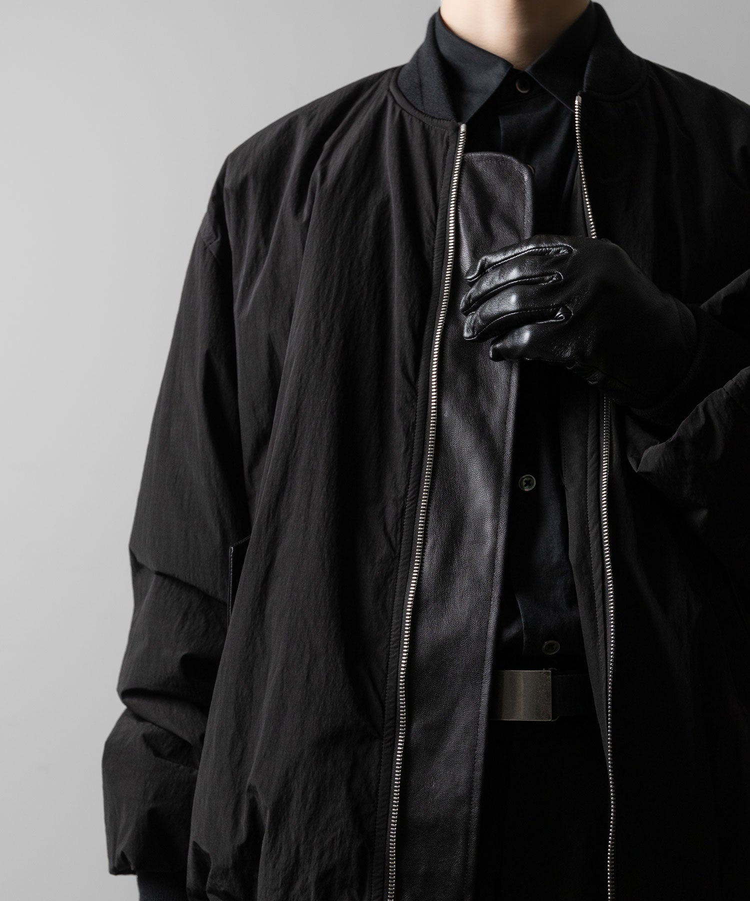 ssstein(シュタイン)のWINDPROOF NYLON OVERSIZED FLIGHT JACKET - BLACKの公式通販サイトsession福岡セレクトショップ