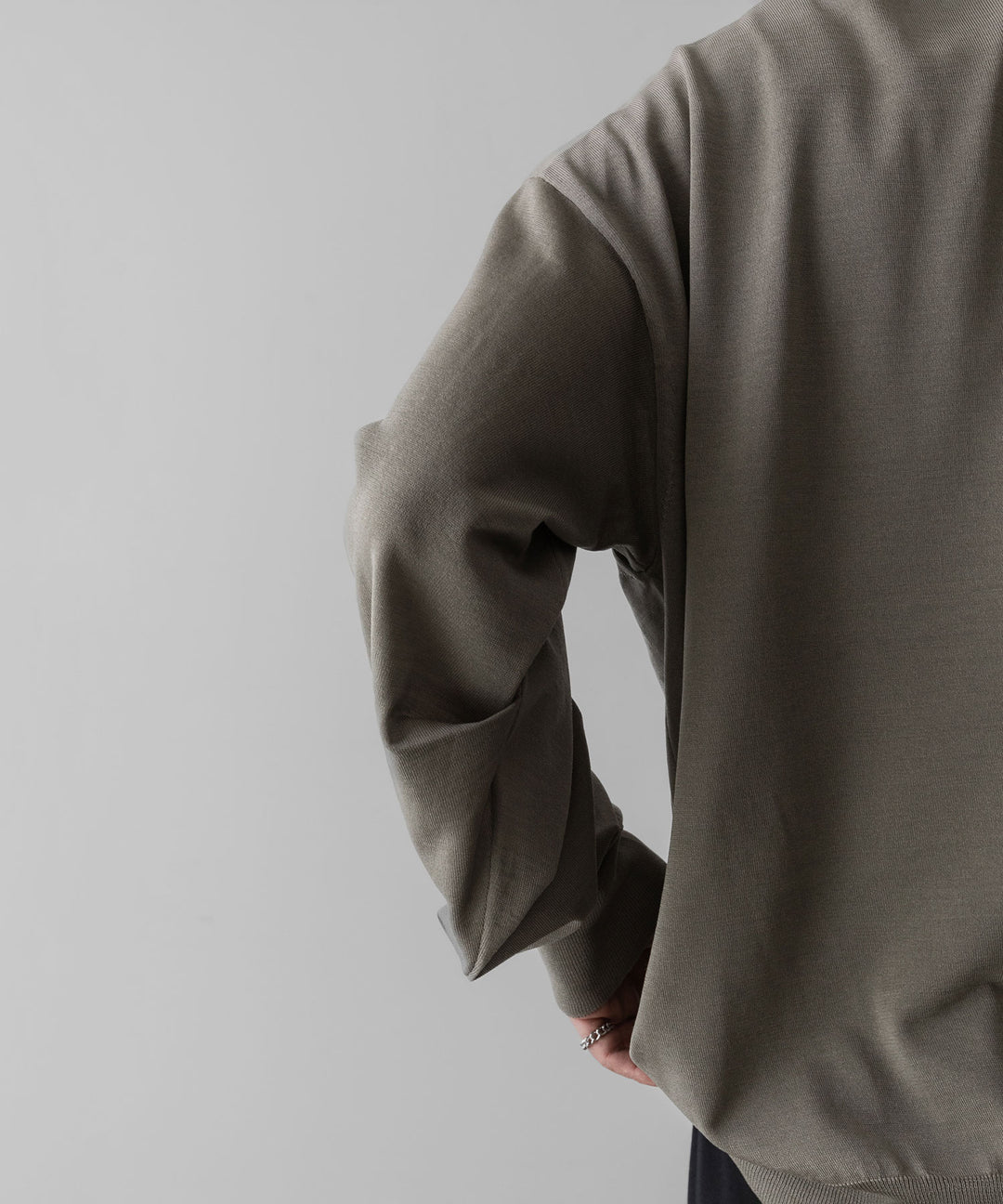 ssstein(シュタイン)のWOOL SILK KNIT TUCKED LS - GREIGEの公式通販サイトsession福岡セレクトショップ
