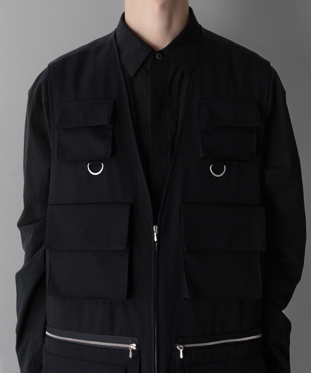 stein(シュタイン)の24SSコレクションOVERSIZED MULTI POCKET VESTのBLACK sessionセッション福岡セレクトショップ 公式通販サイト