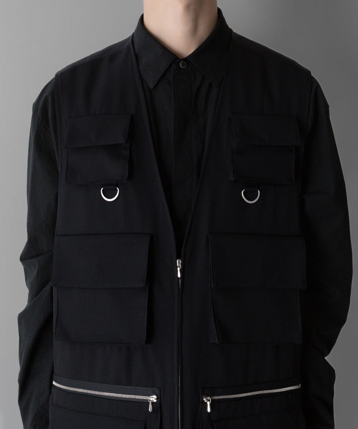 stein(シュタイン)の24SSコレクションOVERSIZED MULTI POCKET VESTのBLACK sessionセッション福岡セレクトショップ 公式通販サイト