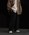 【ANTHEM A】FLANNEL NO-BRAINER PANTS - BLACK