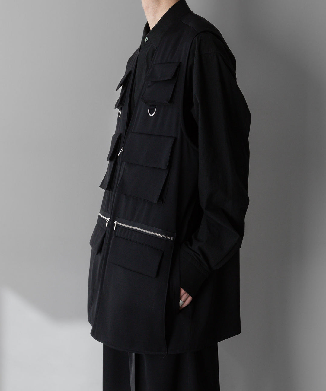 stein(シュタイン)の24SSコレクションOVERSIZED MULTI POCKET VESTのBLACK sessionセッション福岡セレクトショップ 公式通販サイト