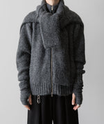 画像をギャラリービューアに読み込む, VEIN ヴェインのSHAGGY KNIT DRIVERS JACKET - X.GRAYの公式通販サイトsession福岡セレクトショップ
