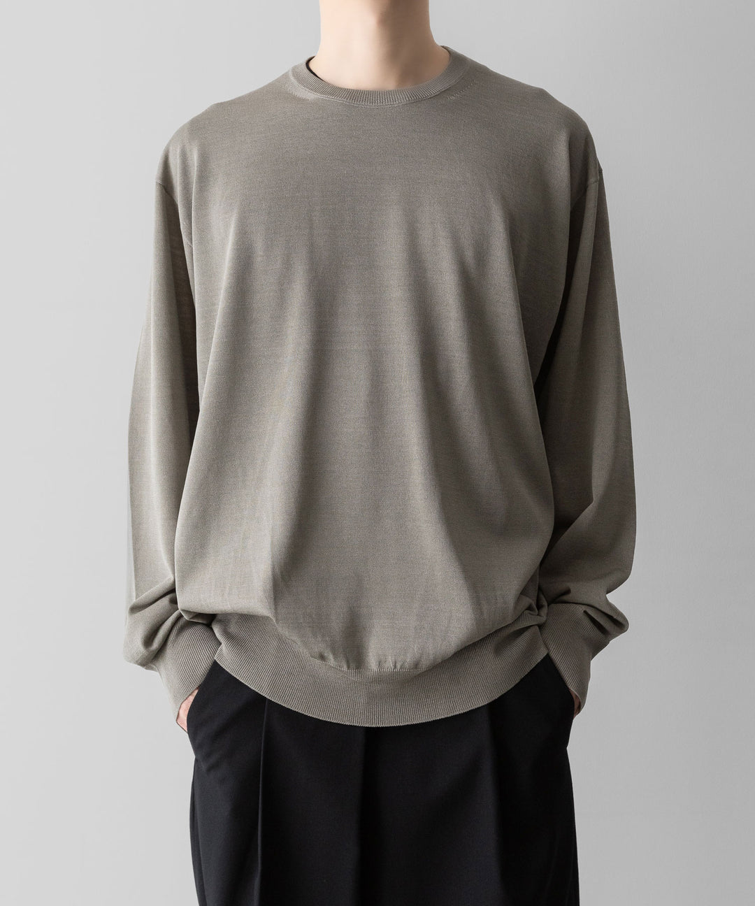 ssstein(シュタイン)のWOOL SILK KNIT TUCKED LS - GREIGEの公式通販サイトsession福岡セレクトショップ