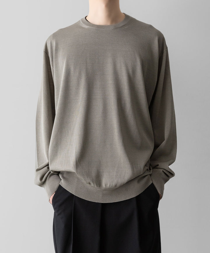 ssstein(シュタイン)のWOOL SILK KNIT TUCKED LS - GREIGEの公式通販サイトsession福岡セレクトショップ