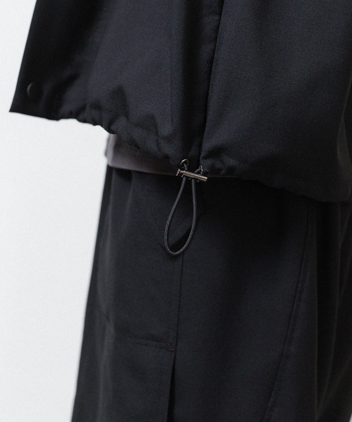 UJOH ウジョーのDRAW CORD SHIRTのBLACK 公式通販サイトsession福岡セレクトショップ