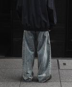 画像をギャラリービューアに読み込む, 【ssstein × UMBRO】DEFORMATION WIDE DENIM JEANS - INDIGO
