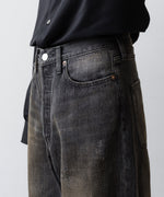 画像をギャラリービューアに読み込む, ssstein(シュタイン)のLOOSE DENIM JEANS - BLACKの公式通販サイトsession福岡セレクトショップ
