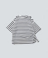 【INTÉRIM】HYPER BIG SUVIN GIZA BASQUE BORDER H/S SHIRT - WHITE×NAVY