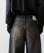 画像をギャラリービューアに読み込む, ssstein(シュタイン)のLOOSE DENIM JEANS - BLACKの公式通販サイトsession福岡セレクトショップ
