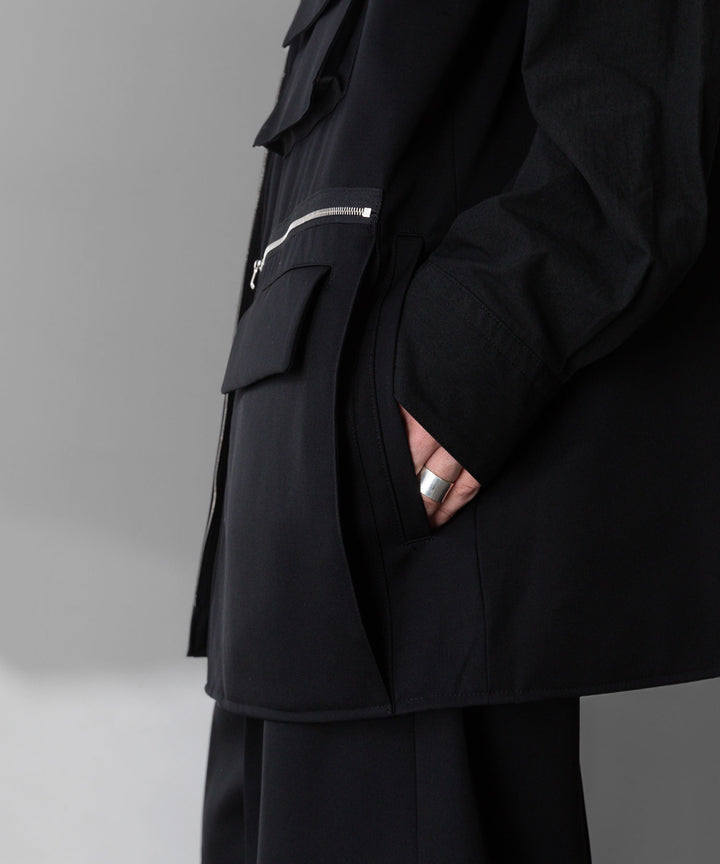 stein(シュタイン)の24SSコレクションOVERSIZED MULTI POCKET VESTのBLACK sessionセッション福岡セレクトショップ 公式通販サイト