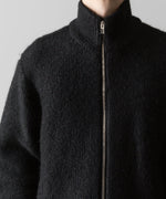 画像をギャラリービューアに読み込む, Exclusive【 VEIN 】SHAGGY KNIT DRIVERS JACKET - BLACK
