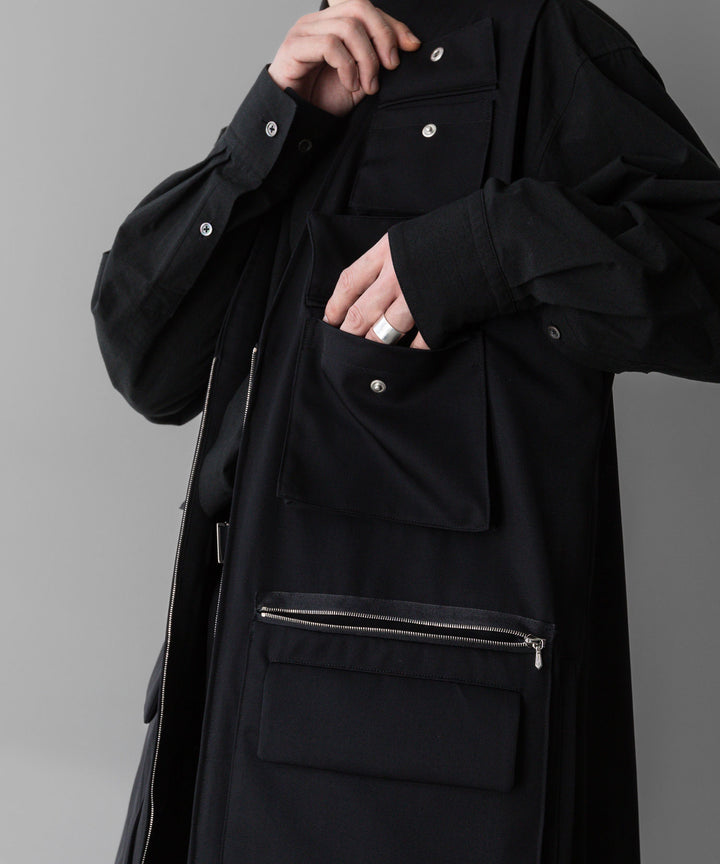 stein(シュタイン)の24SSコレクションOVERSIZED MULTI POCKET VESTのBLACK sessionセッション福岡セレクトショップ 公式通販サイト