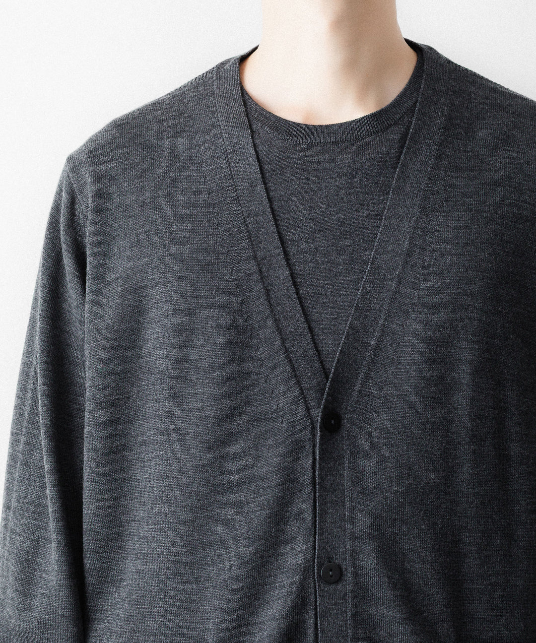 MAYKAM メイカムのSTRUCTURE CARDIGANのSTONE GREY 公式通販サイトsession福岡セレクトショップ