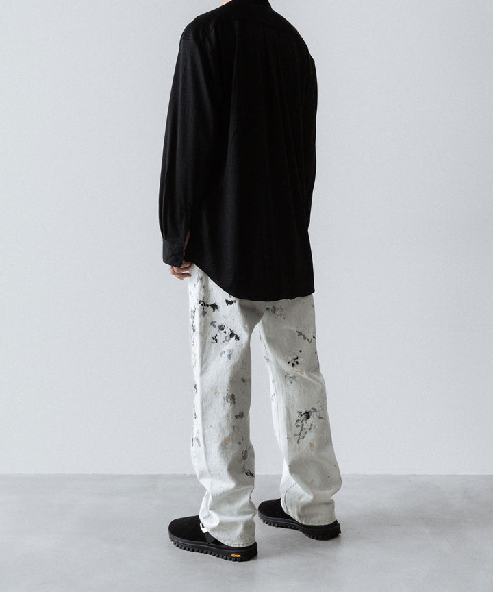 【INTÉRIM】MILK PAINT WWII 1943 HEAVY KIBATA SHUTTLE DENIM JEANS - P.B.WHITE