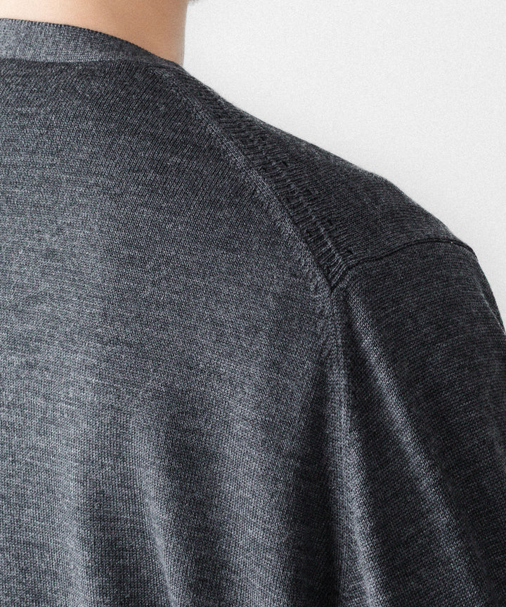 MAYKAM メイカムのSTRUCTURE CARDIGANのSTONE GREY 公式通販サイトsession福岡セレクトショップ