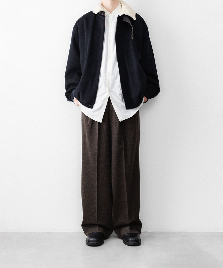 ssstein(シュタイン)のMOUTON COLLAR WOOL CASHMERE PADDED JACKET - DARK NAVYの公式通販サイトsession福岡セレクトショップ