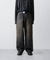 【ssstein】 LOOSE DENIM JEANS - BLACK