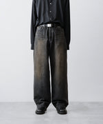 画像をギャラリービューアに読み込む, ssstein(シュタイン)のLOOSE DENIM JEANS - BLACKの公式通販サイトsession福岡セレクトショップ
