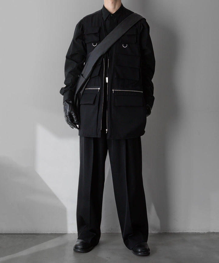 stein(シュタイン)の24SSコレクションOVERSIZED MULTI POCKET VESTのBLACK sessionセッション福岡セレクトショップ 公式通販サイト