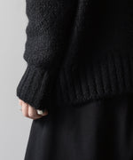 画像をギャラリービューアに読み込む, Exclusive【 VEIN 】SHAGGY KNIT DRIVERS JACKET - BLACK
