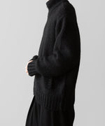 画像をギャラリービューアに読み込む, Exclusive【 VEIN 】SHAGGY KNIT DRIVERS JACKET - BLACK
