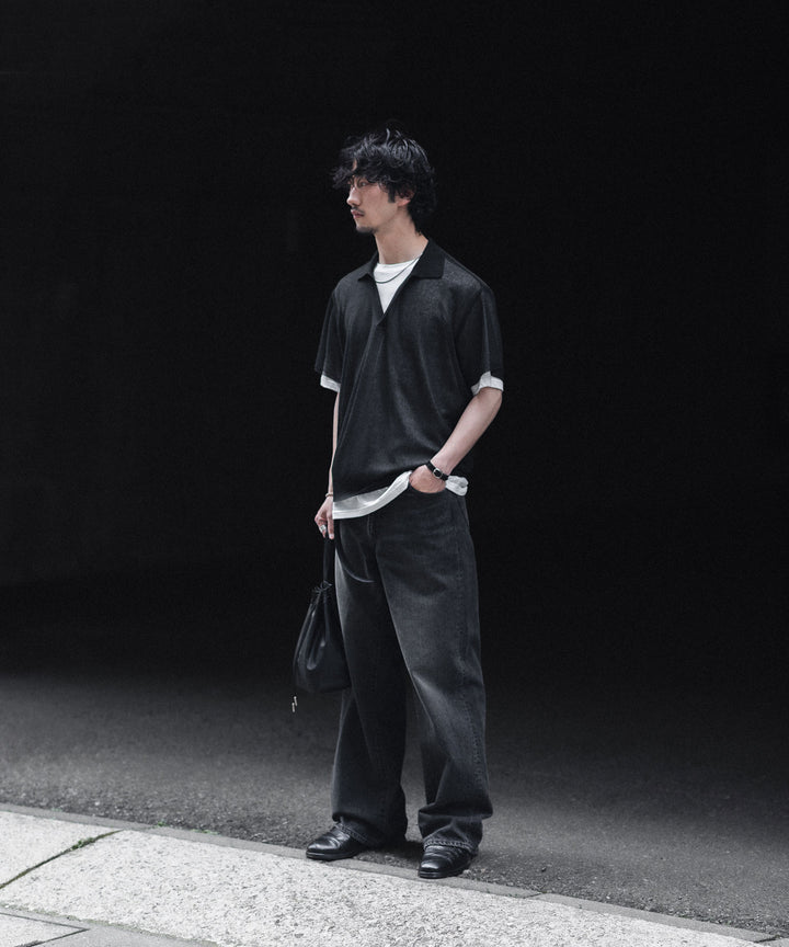ssstein(シュタイン)のPE/RAMIE KNIT SS SKIPPER - BLACKの公式通販サイトsession福岡セレクトショップ