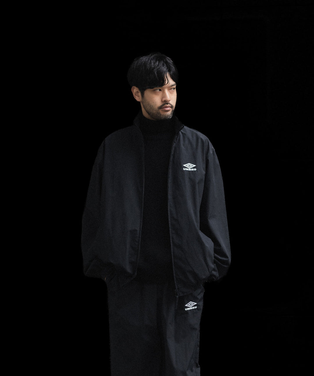 【ssstein × UMBRO】CO/NY POPLIN TRACK JACKET - BLACK