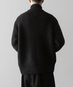 画像をギャラリービューアに読み込む, Exclusive【 VEIN 】SHAGGY KNIT DRIVERS JACKET - BLACK
