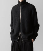 画像をギャラリービューアに読み込む, Exclusive【 VEIN 】SHAGGY KNIT DRIVERS JACKET - BLACK
