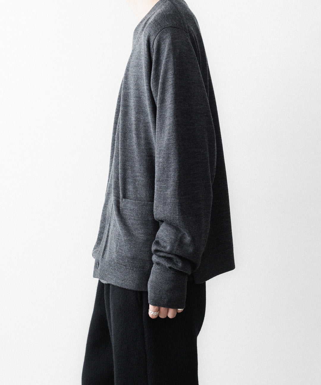 MAYKAM メイカムのSTRUCTURE CARDIGANのSTONE GREY 公式通販サイトsession福岡セレクトショップ
