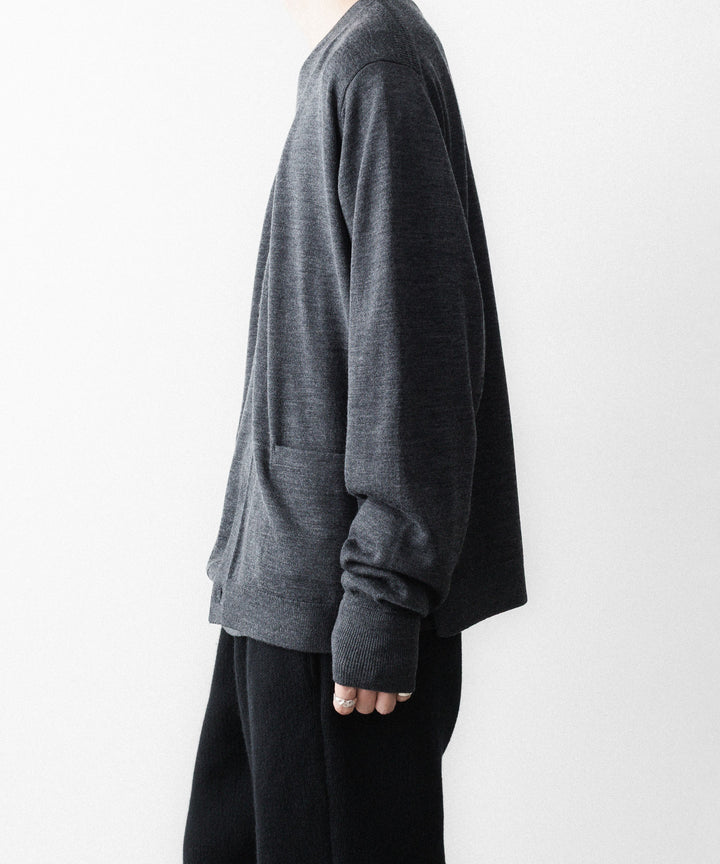 MAYKAM メイカムのSTRUCTURE CARDIGANのSTONE GREY 公式通販サイトsession福岡セレクトショップ