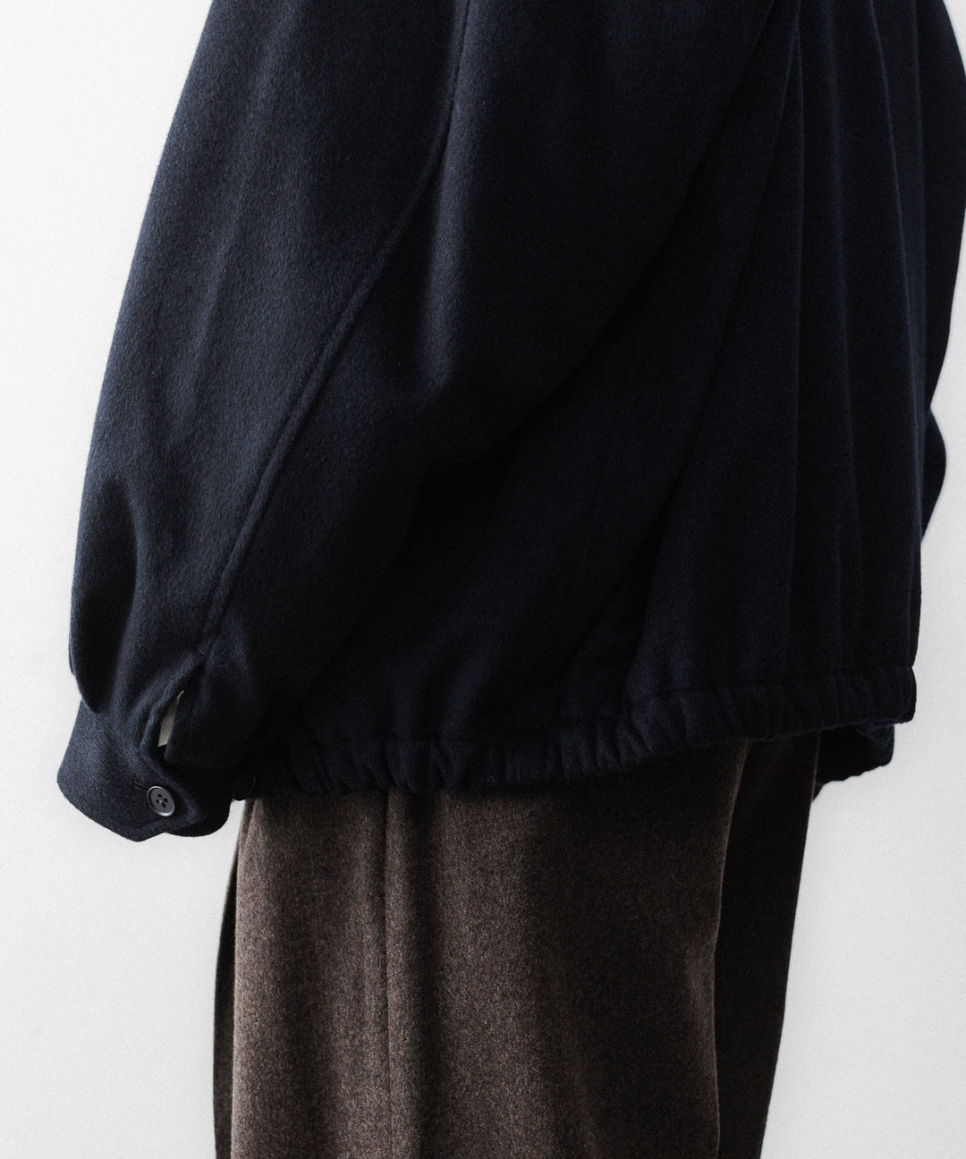 ssstein(シュタイン)のMOUTON COLLAR WOOL CASHMERE PADDED JACKET - DARK NAVYの公式通販サイトsession福岡セレクトショップ