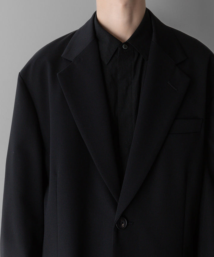 stein(シュタイン)の24SSコレクションOVERSIZED SINGLE BREASTED LONG JACKETのBLACK sessionセッション福岡セレクトショップ 公式通販サイト