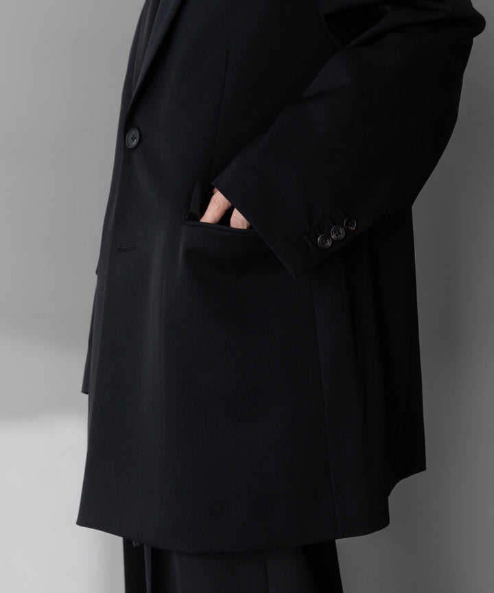 stein(シュタイン)の24SSコレクションOVERSIZED SINGLE BREASTED LONG JACKETのBLACK sessionセッション福岡セレクトショップ 公式通販サイト