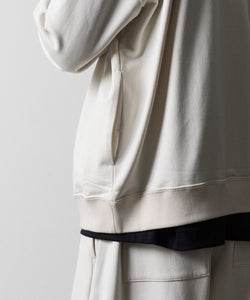 KANEMASA PHIL.】28G CUPRO ZIP SWEAT - WHITE | 公式通販サイト 