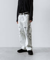 【INTÉRIM】MILK PAINT WWII 1943 HEAVY KIBATA SHUTTLE DENIM JEANS - P.B.WHITE