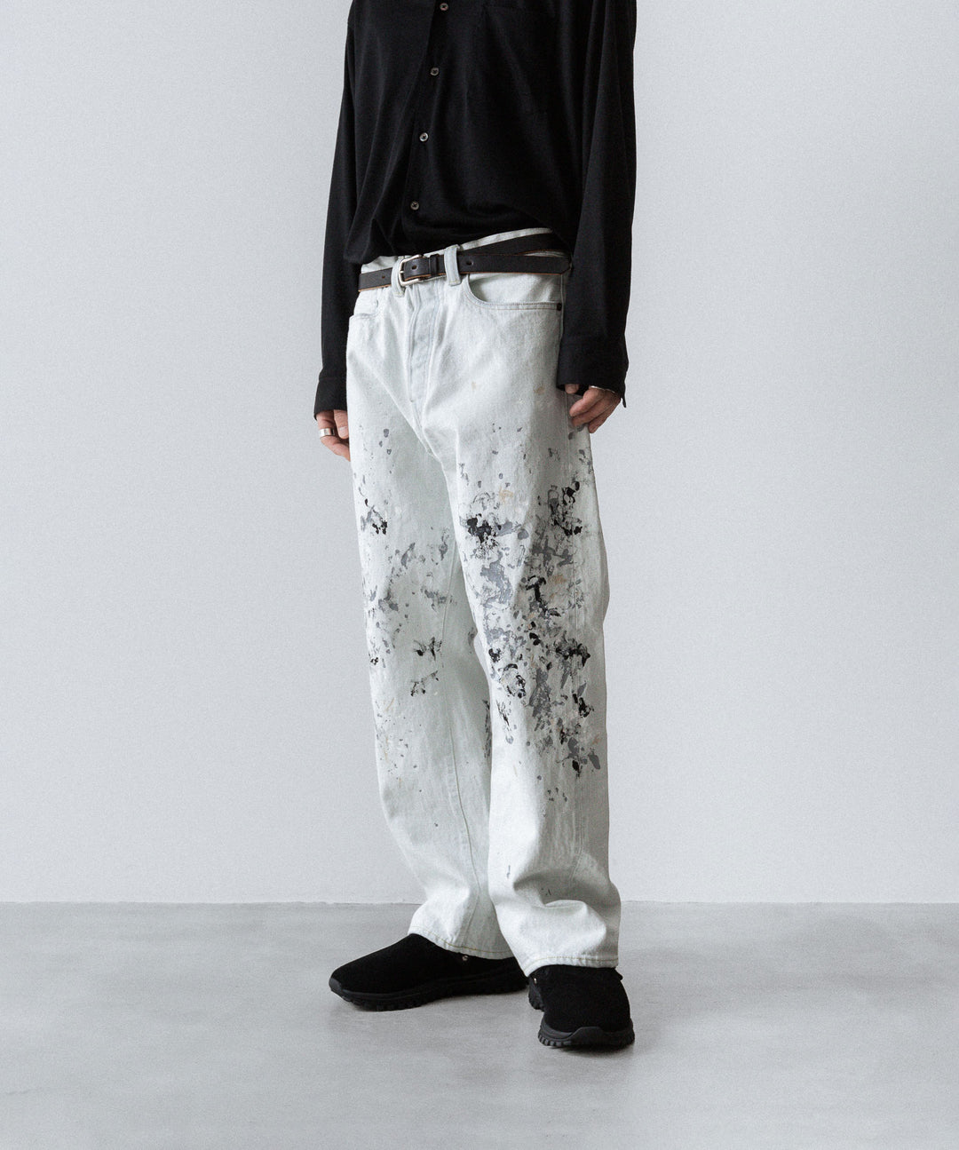 【INTÉRIM】MILK PAINT WWII 1943 HEAVY KIBATA SHUTTLE DENIM JEANS - P.B.WHITE