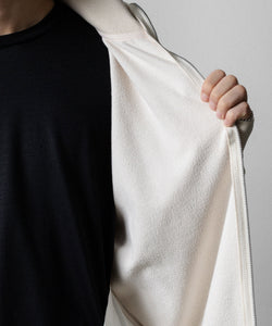 KANEMASA PHIL.】28G CUPRO ZIP SWEAT - WHITE | 公式通販サイト 