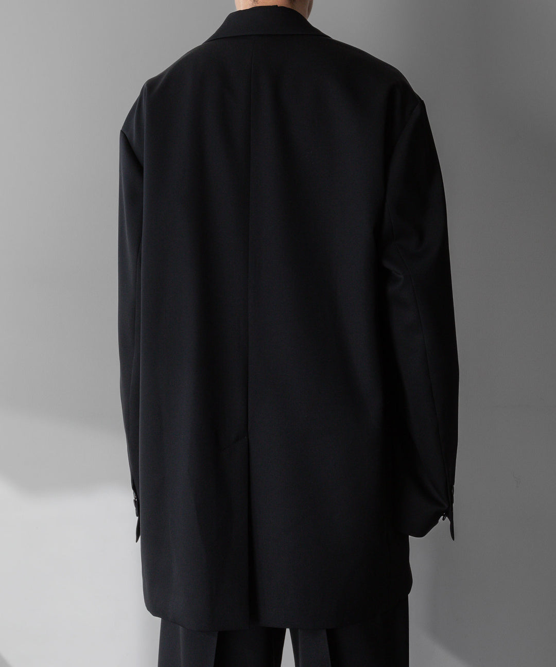 stein(シュタイン)の24SSコレクションOVERSIZED SINGLE BREASTED LONG JACKETのBLACK sessionセッション福岡セレクトショップ 公式通販サイト