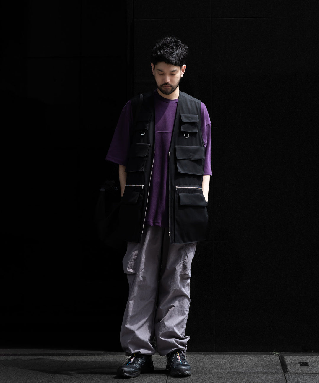 stein(シュタイン)の24SSコレクションOVERSIZED MULTI POCKET VESTのBLACK sessionセッション福岡セレクトショップ 公式通販サイト